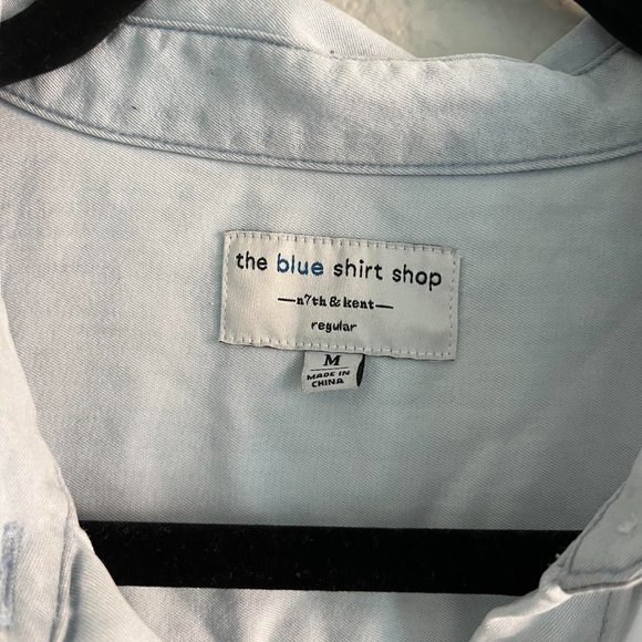 DL1961 The Blue Shirt Shop N7th & Kent Raw Hem Tank Size Medium - Picture 2 of 5